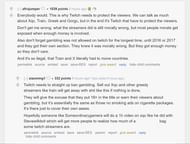 Fans discussing gambling streams on Twitch (Image via r/LivestreamFail)
